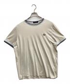 FRED PERRYフレッドペリー）の古着「半袖カットソー　FRED PERRY　（フレッドペリー）M1588V/Z46」｜カーキ