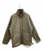 Barbourバブアー）の古着「フリース ポーラーキルト キルティングジャケット　Barbour　（バブアー）」｜グリーン