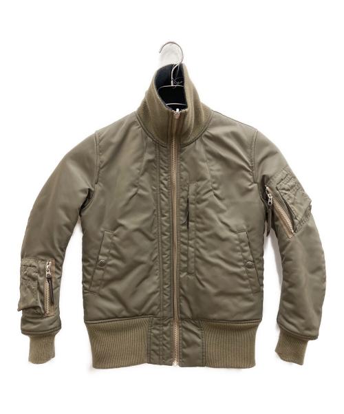 MAXFRITZ（マックスフリッツ）MAXFRITZ (マックスフリッツ) リバーシブルフライトジャケット カーキ×ブラック サイズ:SIZE 40の古着・服飾アイテム