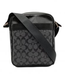 COACH（コーチ）の古着「ショルダーバッグ　COACH（コーチ）　F54788　シグネチャー」｜ブラック