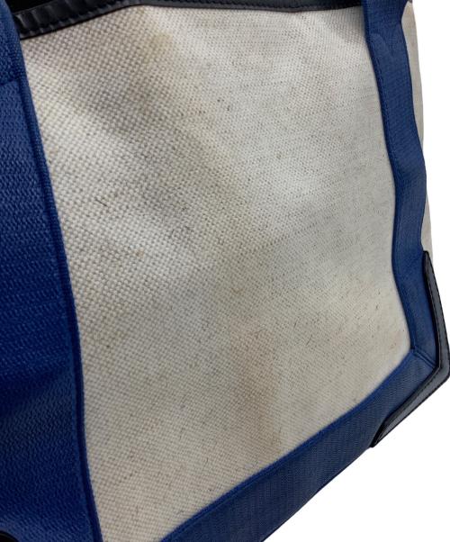 BALENCIAGA（バレンシアガ）BALENCIAGA (バレンシアガ) トートバッグ　BALENCIAGA（バレンシアガ）　339933　ネイビーカバス ネイビーカバス S　9773・F・00213 ブルー×ベージュの古着・服飾アイテム