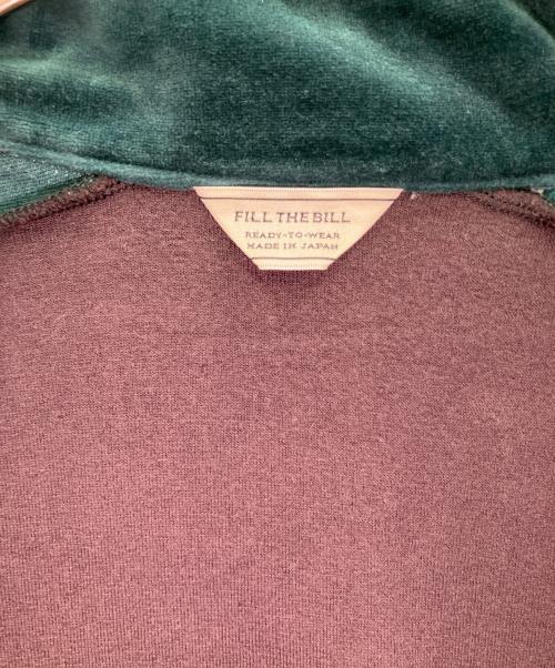 FILL THE BILL（フィルザビル）FILL THE BILL (フィルザビル) ベロア トラックジャケット　FILL THE BILL　（フィルザビル）ftb-17aw-19 ブラウン サイズ:Mの古着・服飾アイテム