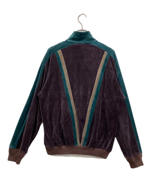 FILL THE BILL（フィルザビル）FILL THE BILL (フィルザビル) ベロア トラックジャケット　FILL THE BILL　（フィルザビル）ftb-17aw-19 ブラウン サイズ:Mの古着・服飾アイテム