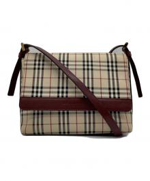 BURBERRY（バーバリー）の古着「ショルダーバッグ　BURBERRY（バーバリー）」｜ベージュ