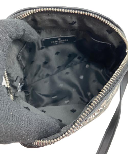 Kate Spade（ケイトスペード）Kate Spade (ケイトスペード) dome crossbody ブラック×ホワイトの古着・服飾アイテム