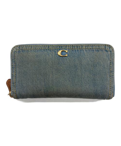 COACH（コーチ）COACH (コーチ) アコーディオンジップウォレット インディゴの古着・服飾アイテム