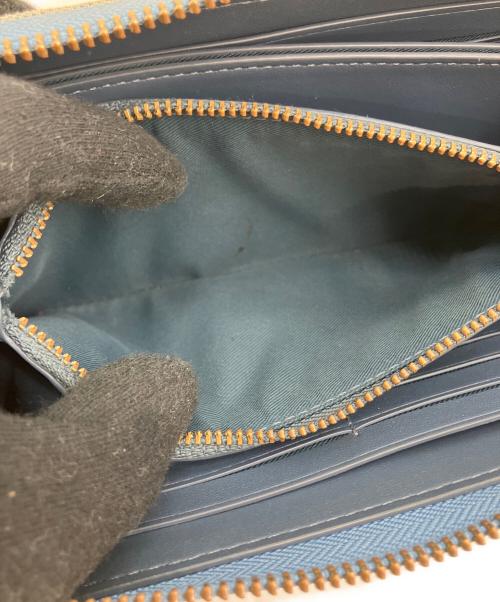 COACH（コーチ）COACH (コーチ) アコーディオンジップウォレット インディゴの古着・服飾アイテム