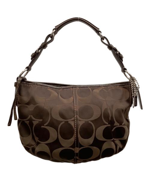 COACH（コーチ）COACH (コーチ) ワンショルダーバッグ　　シグネチャー　12675 ブラウンの古着・服飾アイテム