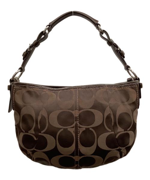 COACH（コーチ）COACH (コーチ) ワンショルダーバッグ　　シグネチャー　12675 ブラウンの古着・服飾アイテム