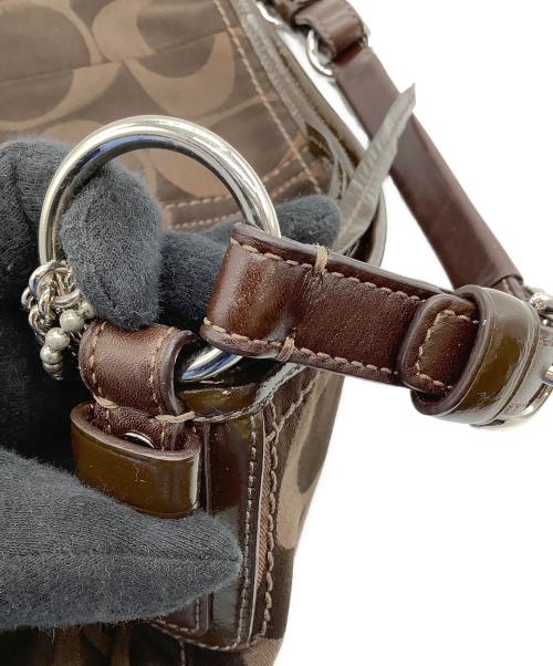 COACH（コーチ）COACH (コーチ) ワンショルダーバッグ　　シグネチャー　12675 ブラウンの古着・服飾アイテム