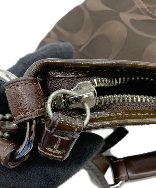COACH（コーチ）COACH (コーチ) ワンショルダーバッグ　　シグネチャー　12675 ブラウンの古着・服飾アイテム