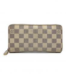 LOUIS VUITTON（ルイ ヴィトン）の古着「ダミエ・アズール　ジッピー ウォレット　N41660　CA2102」｜ホワイト