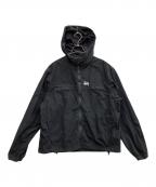 stussyステューシー）の古着「ライトウェイトフーデッドジャケット　stussy（ステューシー）115900」｜ブラック