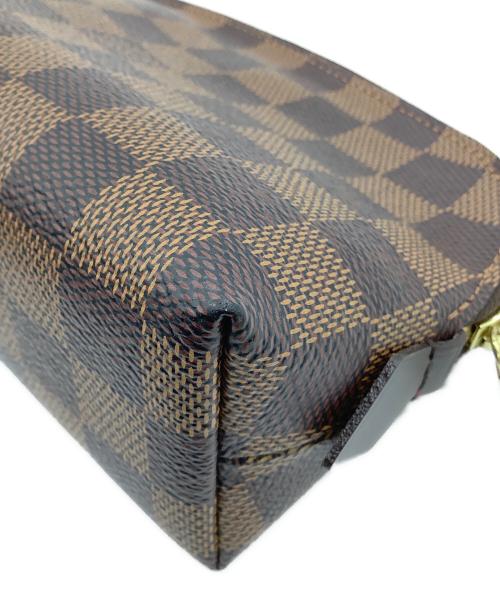 LOUIS VUITTON（ルイ ヴィトン）LOUIS VUITTON (ルイ ヴィトン) ダミエ　ポシェット・コスメティック　N47516　SF2185 ブラウンの古着・服飾アイテム