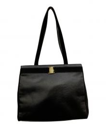 Salvatore Ferragamo（サルヴァトーレ フェラガモ）の古着「トートバッグ　	DH-212530」｜ブラック