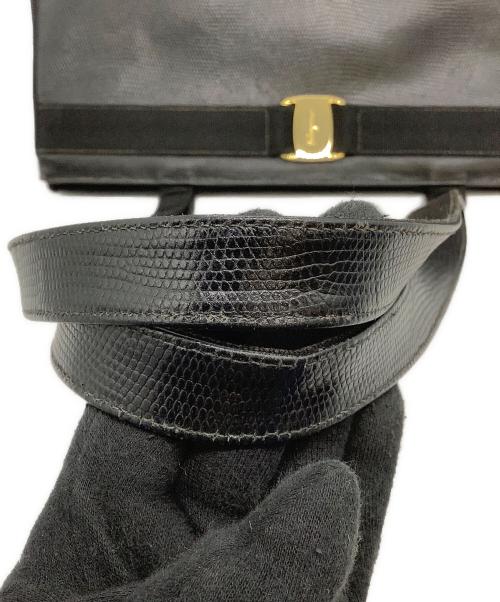 Salvatore Ferragamo（サルヴァトーレ フェラガモ）Salvatore Ferragamo (サルヴァトーレ フェラガモ) トートバッグ　	DH-212530 ブラックの古着・服飾アイテム