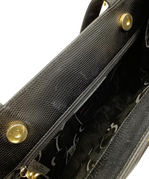 Salvatore Ferragamo（サルヴァトーレ フェラガモ）Salvatore Ferragamo (サルヴァトーレ フェラガモ) トートバッグ　	DH-212530 ブラックの古着・服飾アイテム