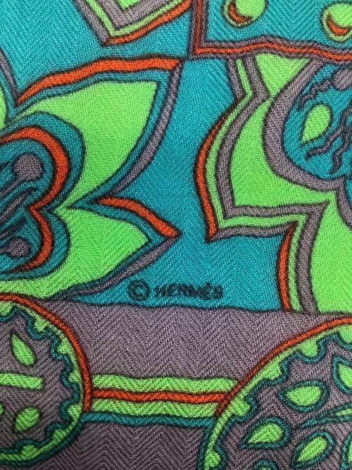 HERMES（エルメス）HERMES (エルメス) 大判スカーフ パープルの古着・服飾アイテム