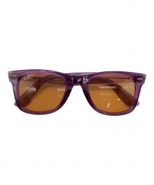 RAY-BAN（レイバン）の古着「ウェイファーラー ウェリントン サングラス　RB2140F 661313 52」｜パープル