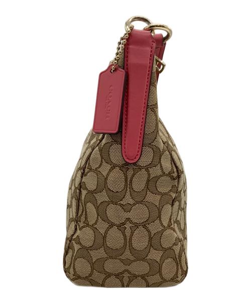 COACH（コーチ）COACH (コーチ) シグネチャー　F58284 ピンクベージュの古着・服飾アイテム