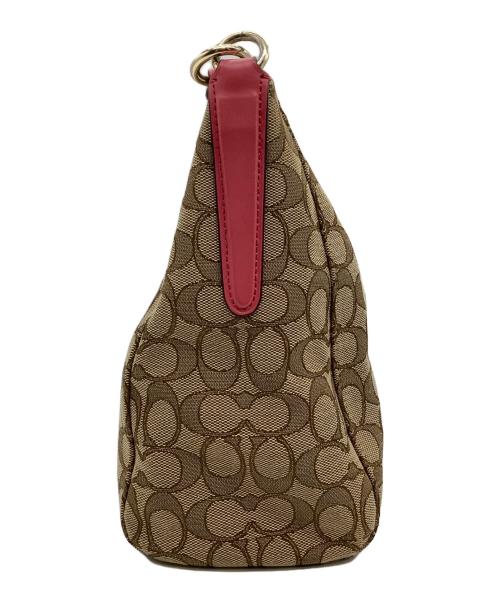 COACH（コーチ）COACH (コーチ) シグネチャー　F58284 ピンクベージュの古着・服飾アイテム