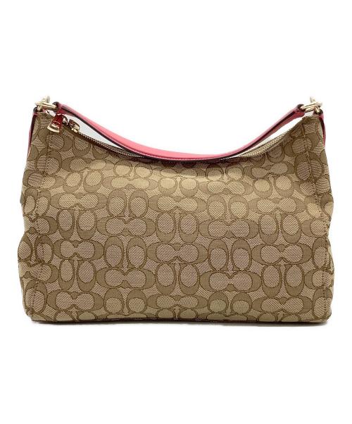 COACH（コーチ）COACH (コーチ) シグネチャー　F58284 ピンクベージュの古着・服飾アイテム