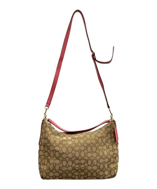 COACH（コーチ）COACH (コーチ) シグネチャー　F58284 ピンクベージュの古着・服飾アイテム