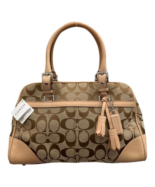 COACH（コーチ）COACH (コーチ) シグネチャー　8K05 ベージュの古着・服飾アイテム