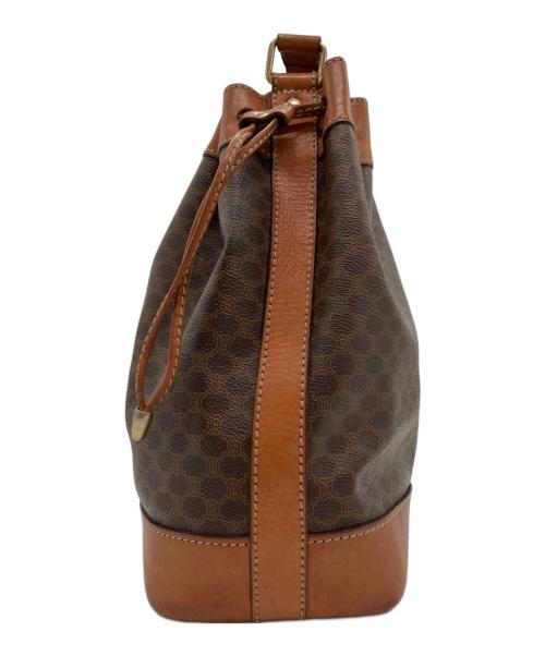 CELINE（セリーヌ）CELINE (セリーヌ) 巾着ショルダーバッグ　M08 ブラウンの古着・服飾アイテム