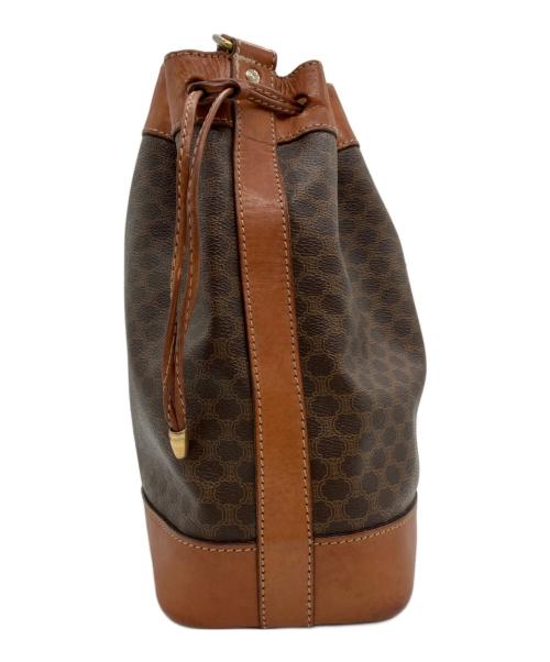 CELINE（セリーヌ）CELINE (セリーヌ) 巾着ショルダーバッグ　M08 ブラウンの古着・服飾アイテム