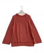 BATONERバトナ―）の古着「SIGNATURE BOTTLE NECK (シグネチャー ボトルネック)  ニット　BATONER　（バトナ―）　BN-20FL-029　」｜ブラウン