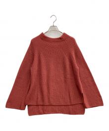 BATONER（バトナ―）の古着「SIGNATURE BOTTLE NECK (シグネチャー ボトルネック)  ニット　BATONER　（バトナ―）　BN-20FL-029　」｜ブラウン