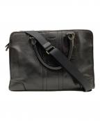 COACHコーチ）の古着「2WAYブリーフケース　f71639」｜ブラック