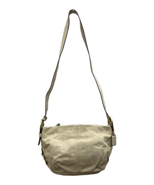 COACH（コーチ）COACH (コーチ) ショルダーバッグ　f17104 ホワイトの古着・服飾アイテム