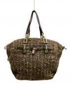 COACHコーチ）の古着「チェルシー ブクレ エマーソン サッチェル　17813」｜グリーン