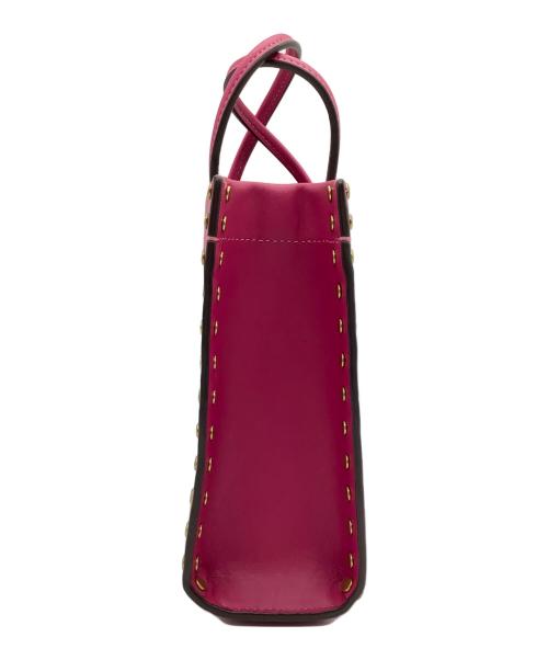 COACH（コーチ）COACH (コーチ) ミニカシントートークリスタルリベット　ce729 ピンクの古着・服飾アイテム