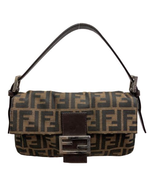 FENDI（フェンディ）FENDI (フェンディ) ショルダーバッグ ベージュ×ブラウンの古着・服飾アイテム