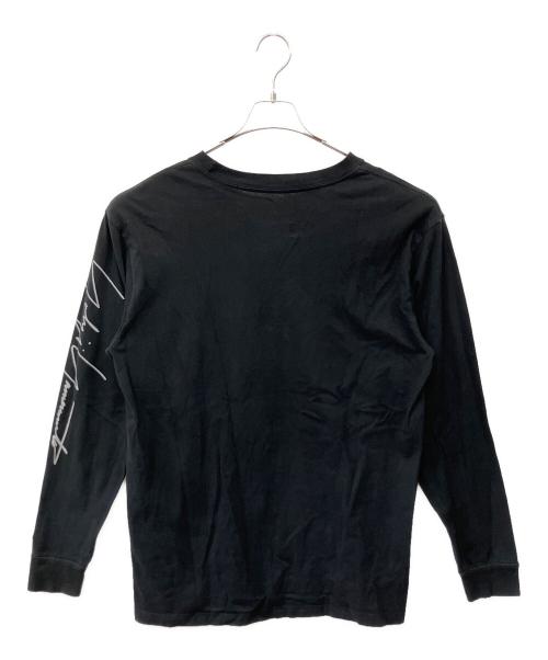 YOHJI YAMAMOTO（ヨウジヤマモト）YOHJI YAMAMOTO (ヨウジヤマモト) New Era (ニューエラ) ロングスリーブカットソー ブラック サイズ:5の古着・服飾アイテム