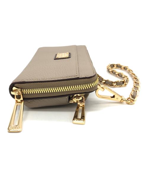 COCOCELUX GOLD（ココセリュックスゴールド）COCOCELUX GOLD (ココセリュックスゴールド) ショルダーウォレット ベージュの古着・服飾アイテム