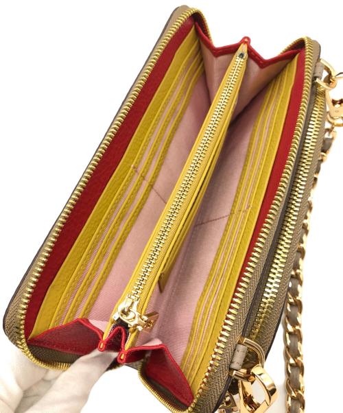 COCOCELUX GOLD（ココセリュックスゴールド）COCOCELUX GOLD (ココセリュックスゴールド) ショルダーウォレット ベージュの古着・服飾アイテム