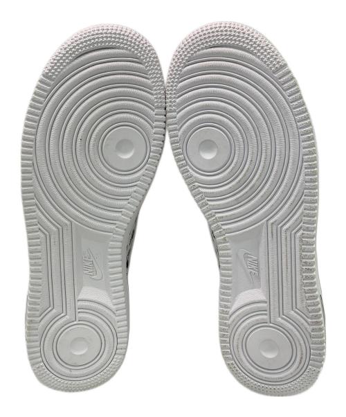 NIKE（ナイキ）NIKE (ナイキ) AIR FORCE1 LOW”ALL OVER LOGO WHITE” ホワイト×ブラック サイズ:US8.5の古着・服飾アイテム