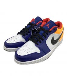 NIKE（ナイキ）の古着「IR JORDAN 1 LOW "WHITE/NAVY/YELLOW"」｜ブルー×ホワイト