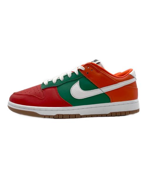 NIKE（ナイキ）NIKE (ナイキ) NIKE DUNK LOW 365 nike by you レッド×グリーン×オレンジ サイズ:US10.5の古着・服飾アイテム