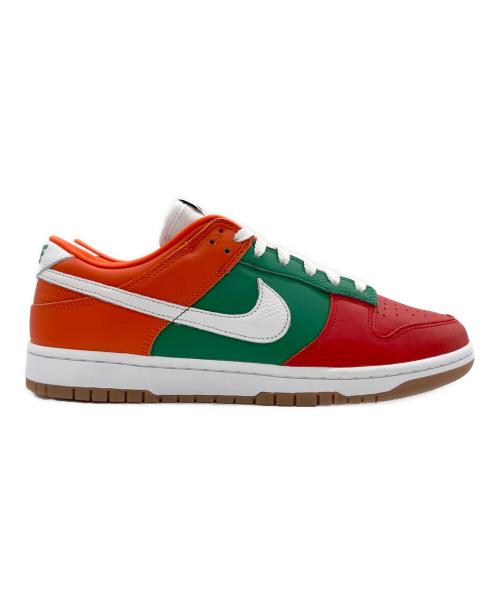 NIKE（ナイキ）NIKE (ナイキ) NIKE DUNK LOW 365 nike by you レッド×グリーン×オレンジ サイズ:US10.5の古着・服飾アイテム