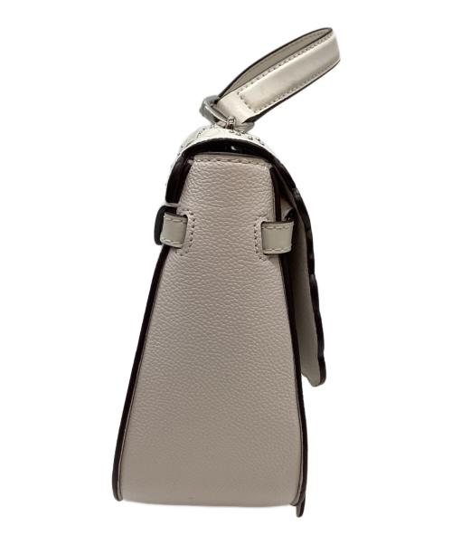 MICHAEL KORS（マイケル・コース）MICHAEL KORS (マイケルコース) ハンドバッグ ホワイト×ブラックの古着・服飾アイテム