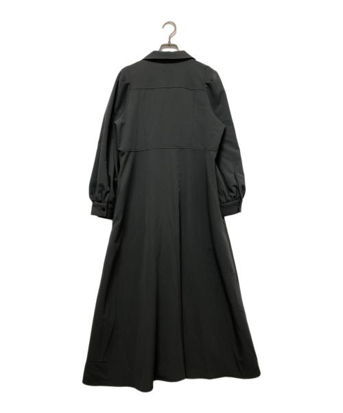 SHIPS any（シップスエニィ）SHIPS any (シップスエニィ) フラットカラー パフ シャツ ワンピース カーキ サイズ:1 未使用品の古着・服飾アイテム