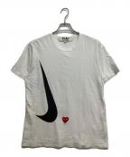 PLAY COMME des GARCONS×NIKEプレイコムデギャルソン×ナイキ）の古着「半袖Tシャツ」｜ホワイト