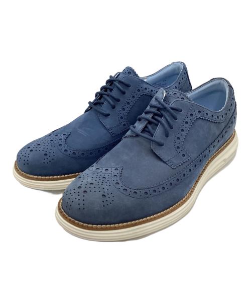 COLE HAAN（コールハーン）COLE HAAN (コールハーン) ウィングチップシューズ ブルー サイズ:26の古着・服飾アイテム