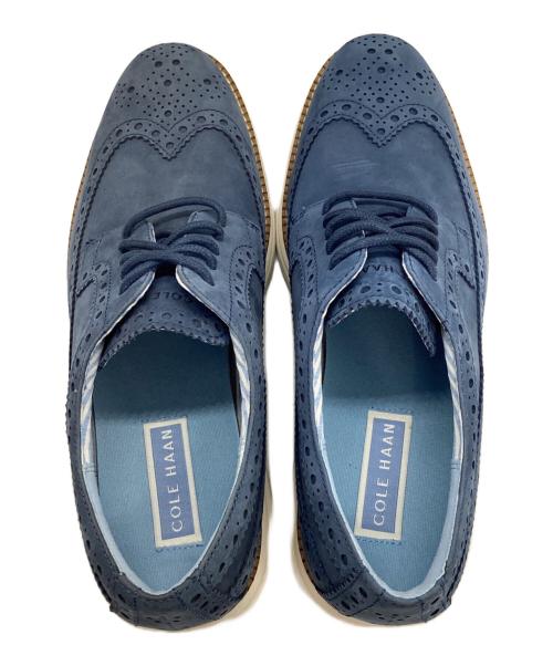 COLE HAAN（コールハーン）COLE HAAN (コールハーン) ウィングチップシューズ ブルー サイズ:26の古着・服飾アイテム