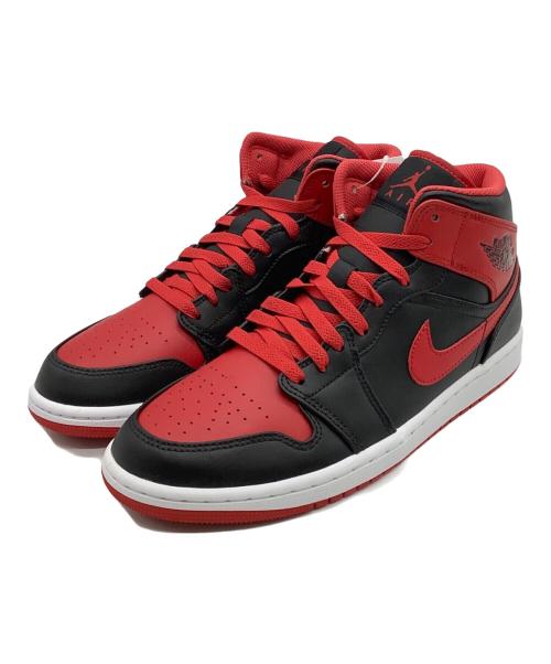 NIKE（ナイキ）NIKE (ナイキ) AIR JORDAN1 MID ブラック×レッド サイズ:26cmの古着・服飾アイテム